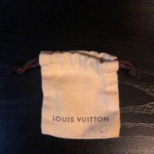 Authentic Louis Vuitton Key Dust Bag. 2.5”x2.75” With Drawstring.